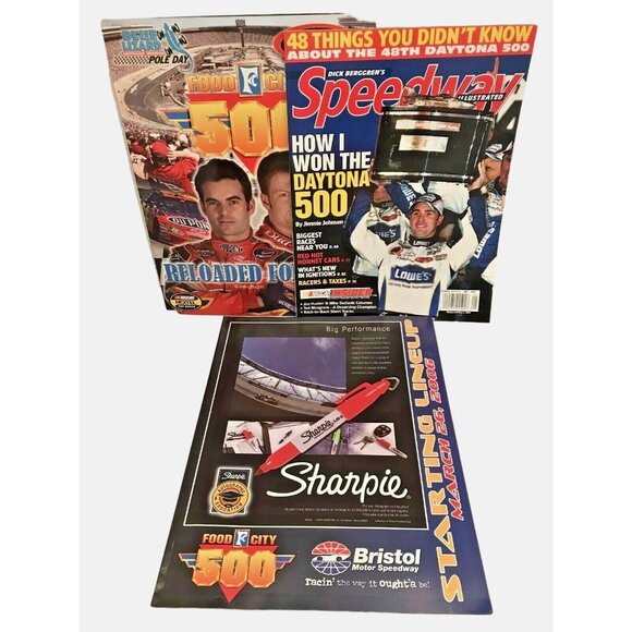 Nascar Other - Food City 500 2006 Race Program + Lineup + Speedway Illustrated - Jeff Gordon